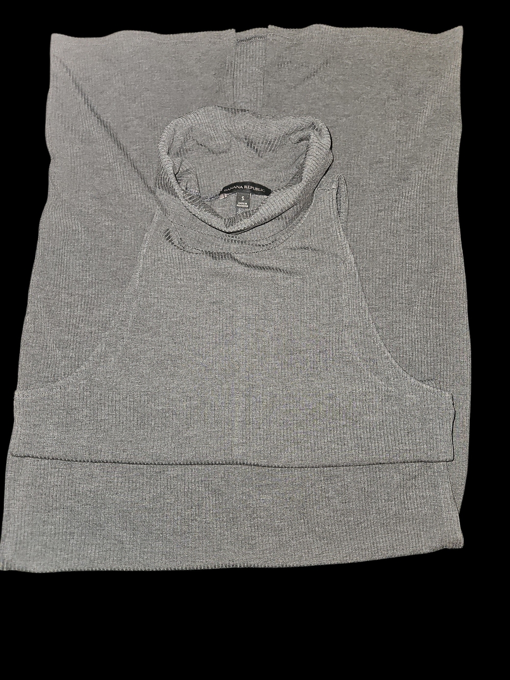 Banana Republic Gray Sleeveless Turtleneck Dress